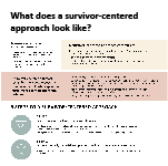 Respect at work survivor centered approach infographic thumbnail